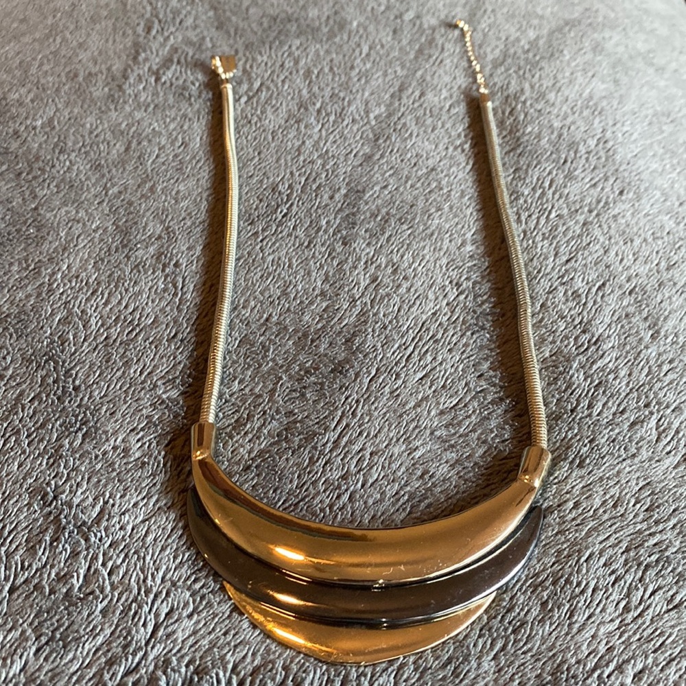 Chrome and Gold Necklace